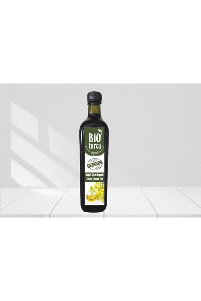 Soğuk Sıkım Organik Kanola Tohumu Yağı 500 ml ürün görseli 1