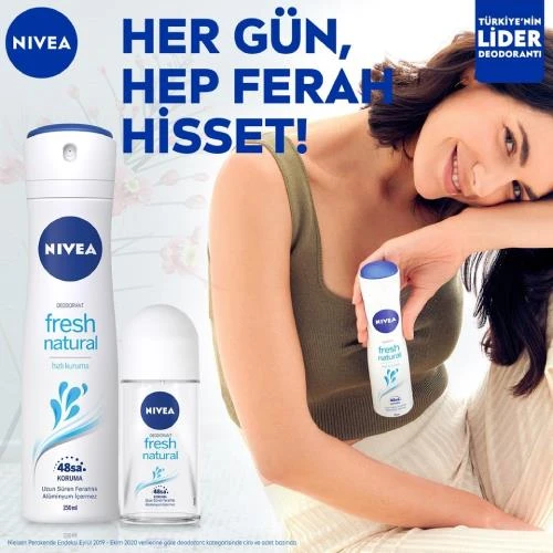 Nivea Fresh Natural Kadın Deodorant 150 Ml - Resim 5