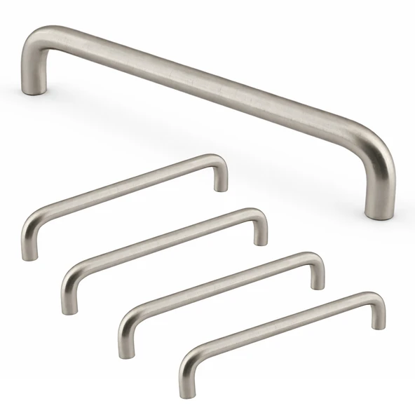 Özen Metal (160 mm-16 cm) Saten Renk (5 Adet) Kulp Mobilya Mutfak Çekmece Dolap Kapak Kulbu Kulpu ürün görseli 1