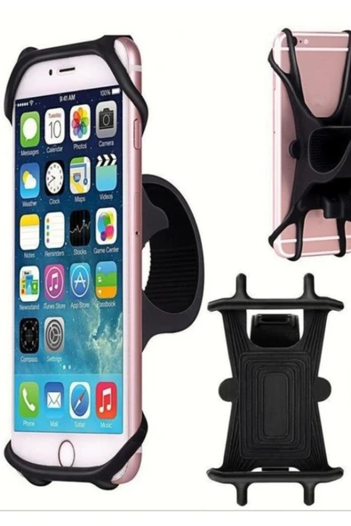 usin Kauçuk Motosiklet Mobilet Motor Bisiklet Scooter Gidon Uyumlu Cep Telefonu Tutacağı Tutucu Standı ürün görseli 1