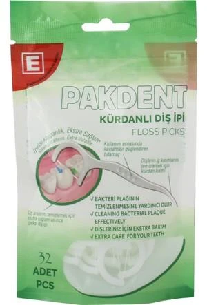 Pakdent Kürdanlı Diş İpi 32 Adet ürün görseli 1