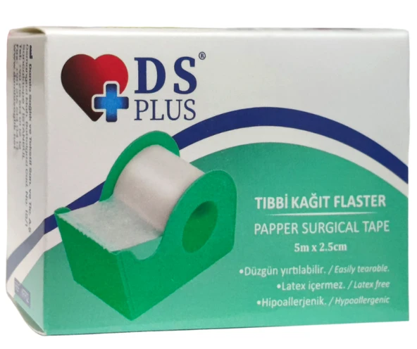 DS Plus Kağıt Flaster 5 m x 2,5 cm ürün görseli 1