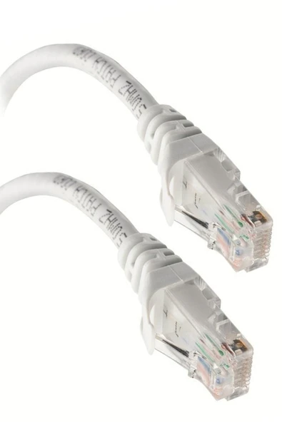 usin 1 METRE %100 CU TAM Bakır 23 AWG Cat6 Rj45 Jacklı Lan Internet Data Network Adsl Modem Kablosu ürün görseli 1