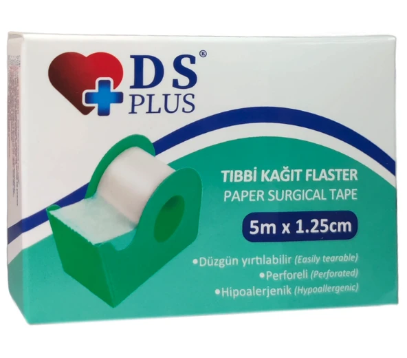DS Plus Kağıt Flaster 5 m x 1,25 cm ürün görseli 1