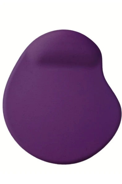 usin Oval Mor Kum Desen Bilek Destekli Kaymaz Taban Bilgisayar Notebook Mouse Pad - Bileklikli Mausped ürün görseli 1