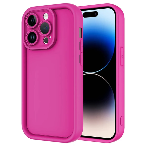 Apple iPhone 14 Pro Max Kılıf Kamera Korumalı Zore Ananas Kapak ürün görseli 1