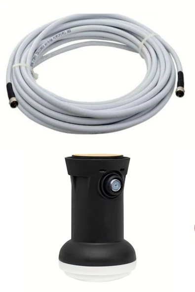usin 30 Metre Uydu Kablosu Tekli Çıkış Çanak Uydu Lnb F Konnektör1 Li 4k Full Hd 3d Single Lnb ürün görseli 1