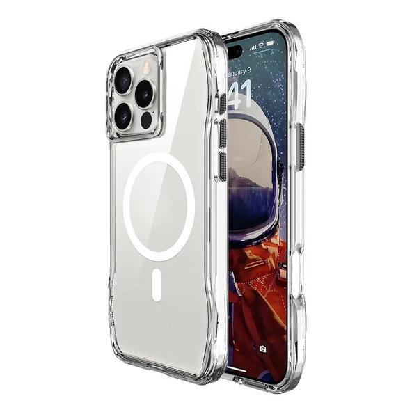 Apple iPhone 16 Pro Max Kılıf Zore M-safe Şarj Özellikli T-Max M-safe Kapak ürün görseli 1