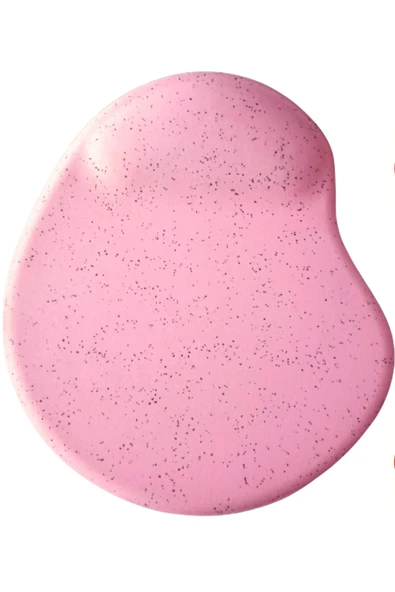 usin Oval Pembe Kum Desen Bilek Destekli Kaymaz Taban Bilgisayar Notebook Mouse Pad -bileklikli Maus Ped ürün görseli 1
