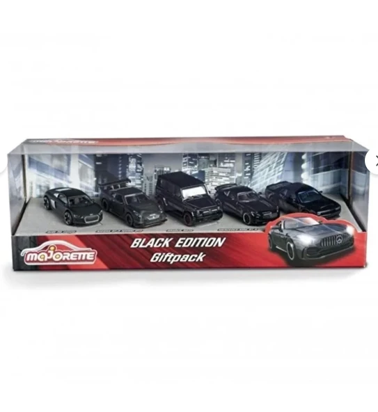 Nadir ürün Majorette Black Edition giftpack 5'li Araba Seti - Resim 2