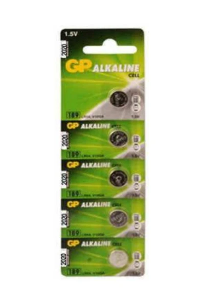 GP 5 Adet Düğme Pil  189 V10ga  Lr54 Ag10 Sr Lr 1130 ürün görseli 1