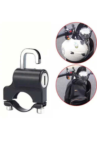 usin Üniversal Boyutu Ayarlanabilir Motosiklet Motor Bisiklet  Kask Kilit Evrensel Uyumlu Kask Kilidi ürün görseli 1