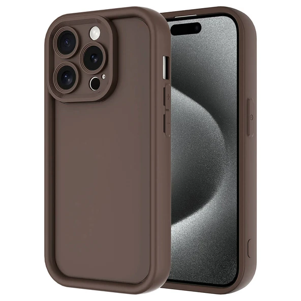 Apple iPhone 15 Pro Kılıf Kamera Korumalı Zore Ananas Kapak ürün görseli 1