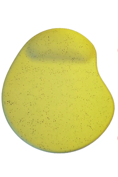 usin Oval Sarı Kum Desen Bilek Destekli Kaymaz Taban Bilgisayar Notebook Mouse Pad - Bileklikli Mausa Pad ürün görseli 1