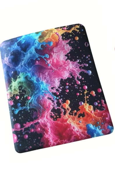 usin Renkli Köpükler Desenli Bilek Destekli Kaymaz Bilgisayar Notebook Mouse Pad - Bileklikli Mauspad ürün görseli 1
