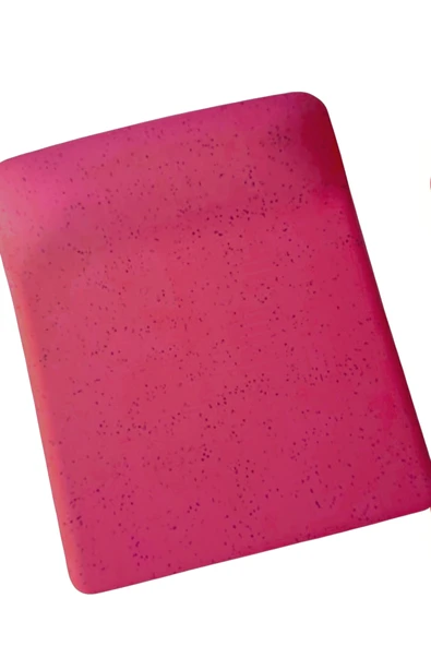 usin Vişne Çürüğü Pembe Kum Desen Bilek Destekli Kaymaz Taban Bilgisayar Mouse Pad -Bileklikli Mauspad ürün görseli 1