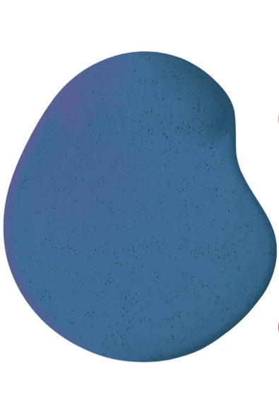 usin Oval Mavi Renkli Kum Desen Bilek Destekli Kaymaz Taban Bilgisayar Notebook Mouse Pad- Maus Ped ürün görseli 1