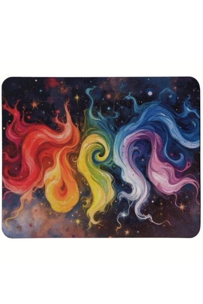 usin Rengarenk Desenli Tip Kaymaz Taban Optik Bilgisayar Notebook Mouse Pad MausPad 17x 21 CM ürün görseli 1