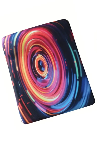 usin Girdap Desenli Bilek Destekli Kaymaz Taban Bilgisayar Notebook Düz Mouse Pad - Bileklikli Mauspad ürün görseli 1