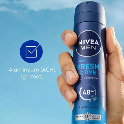Nivea Fresh Active Erkek Deodorant 150 Ml - Resim 2