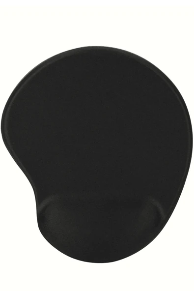 usin Oval Siyah Desensiz Bilek Destekli Kaymaz Taban Bilgisayar Notebook Mouse Pad -Mausa Pad ürün görseli 1