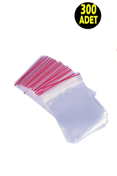 usin 300 ADET 5*5 CM Kilitli Şeffaf Poşet -Mini Ürün Ambalaj Naylonu Poşeti ürün görseli 1