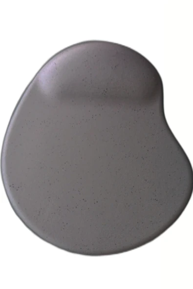 usin Oval Füme Kum Desen Bilek Destekli Kaymaz Taban Bilgisayar Notebook Mouse Pad - Bileklikli Mauseped ürün görseli 1
