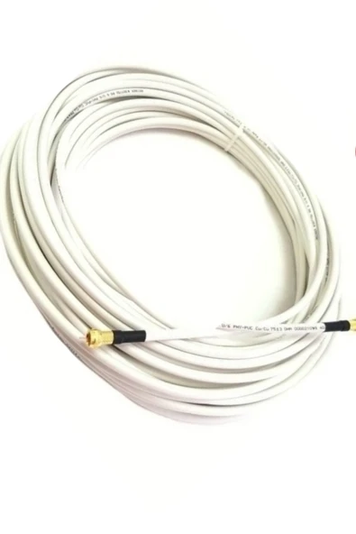 usin 1 mt Rg6/u4 Full Hd 3d 4k Anten Tv Çanak Uydu Lnb Kablosu ürün görseli 1