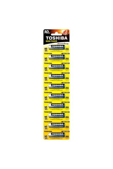 Toshiba Alkalin Kalem Pil AA Saat Oyuncak Kumanda Elektronik Cihaz Pili 10'lu ürün görseli 1