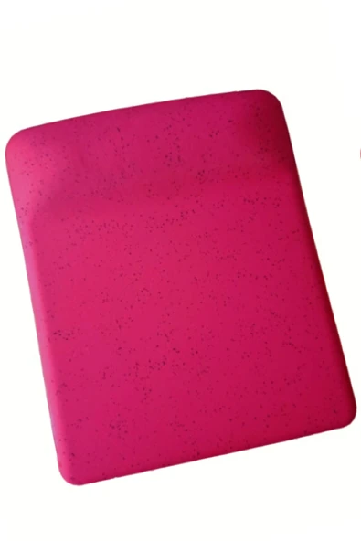 usin Fuşya Kum Desen Bilek Destekli Kaymaz Taban Bilgisayar Notebook Mouse Pad - Bileklikli Mauspad ürün görseli 1