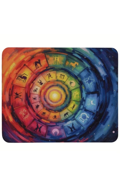 usin Astroloji Desenli Tip Kaymaz Taban Optik Bilgisayar Notebook Mouse Pad MausPad 17x 21 CM ürün görseli 1