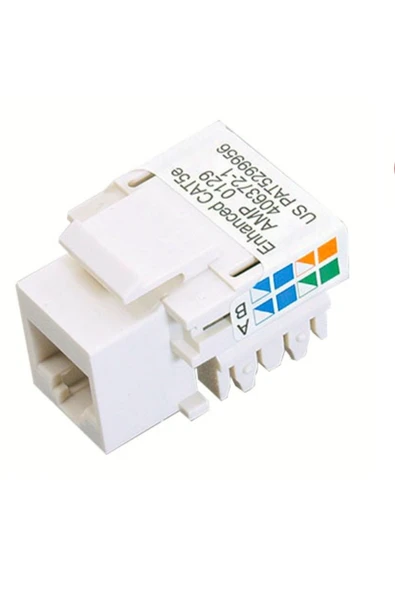 usin 2 ADET RJ45 Şase CAT5E 8P8C Keystone Jack Modül RJ 45 Konektörü Key Stone Jack ürün görseli 1