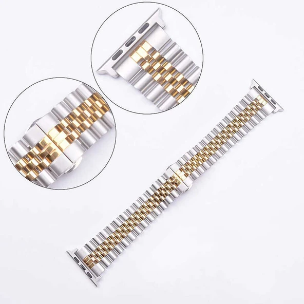 Apple Watch 40mm KRD-36 Metal Kordon - Resim 6
