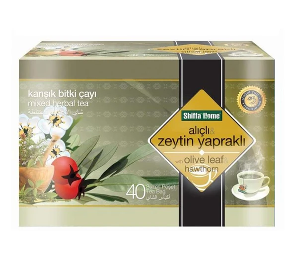 Shiffa Home Alıçlı Zeytin Yapraklı Karışık Bitki Çayı 40 poşet ürün görseli 1