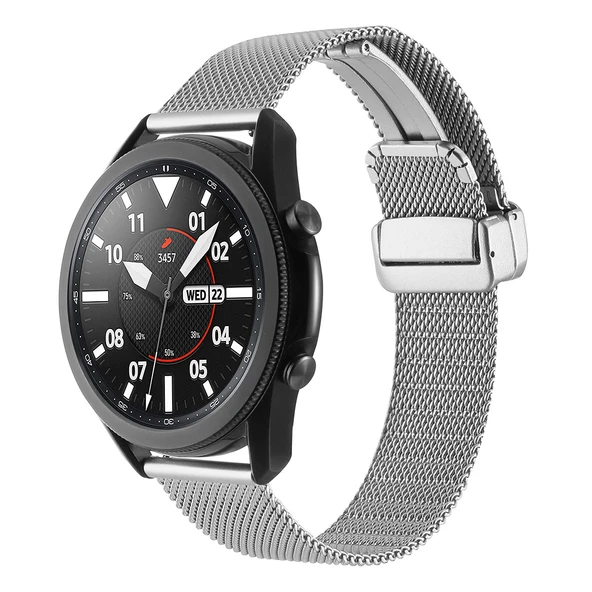 Gear S3 (22mm) Zore KRD-85 22mm Metal Kordon ürün görseli 1