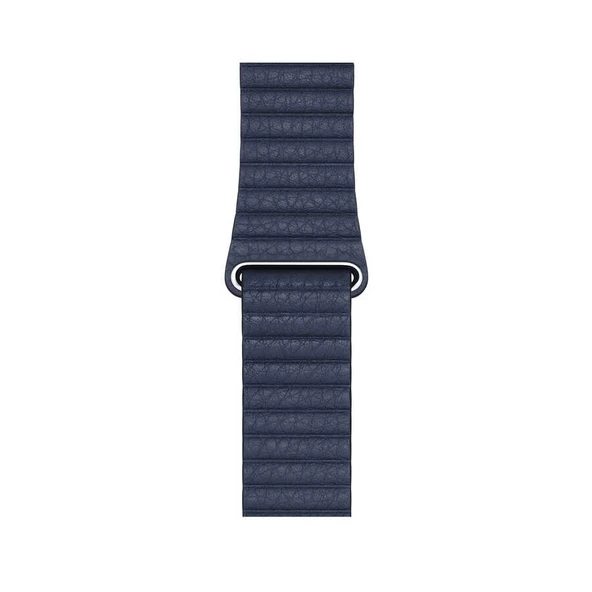 Apple Watch 44mm KRD-09 Deri Lop Kordon - Resim 6