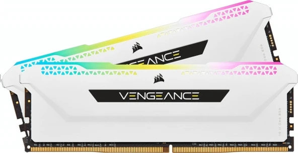 Corsair Vengeance RGB PRO SL 16GB (2x8) DDR4 3200M hz CL16 CMH16GX4M2E3200C16W Ram OUTLET ürün görseli 1