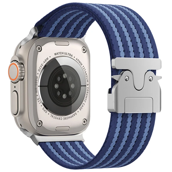 Apple Watch Ultra 49mm Zore KRD-133 Naylon Kumaş Hasır Örgülü Kordon ürün görseli 1