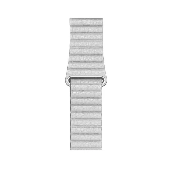 Apple Watch 44mm KRD-09 Deri Lop Kordon - Resim 8
