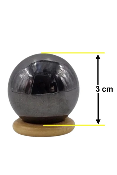 Mıknatıslı Hematit Küre 3 cm. Standlı HK31 - Resim 6