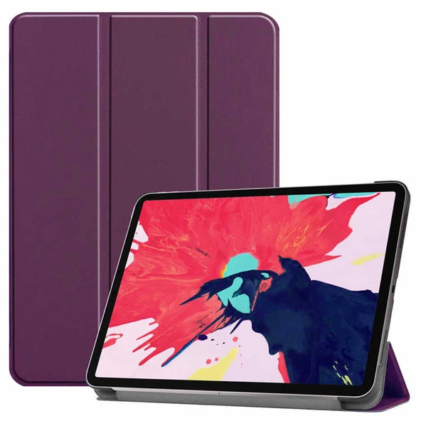 Apple iPad Pro 11 2020 (2.Nesil) Zore Smart Cover Standlı 1-1 Kılıf ürün görseli 1