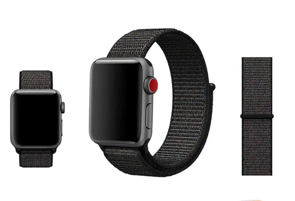 Apple Watch 44mm Zore KRD-03 Hasır Kordon - Resim 5