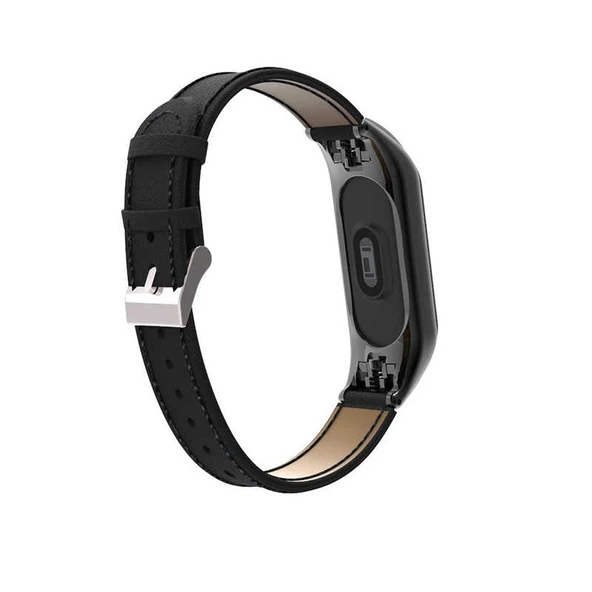 Xiaomi Mi Band 4 KRD-07 Deri Kordon - Resim 2