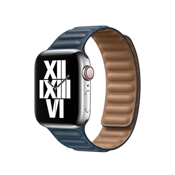 ​​​Apple Watch 38mm KRD-34 Deri Kordon - Resim 6
