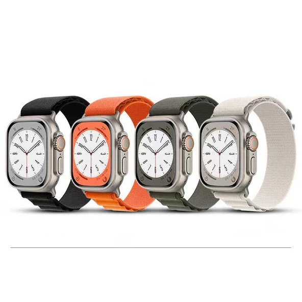 Apple Watch 38mm Zore KRD-74 Hasır Kordon - Resim 3