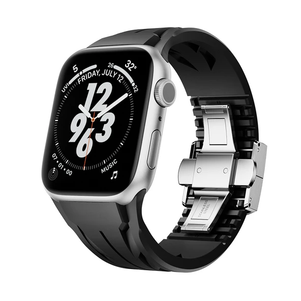 Apple Watch 44mm KRD-127 Metal Tokalı Silikon Kordon ürün görseli 1