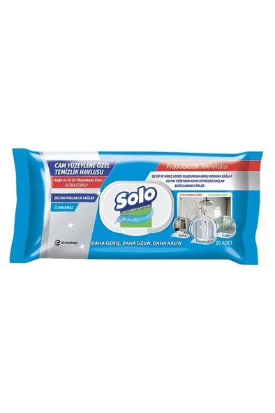 Solo Aquablock Yüzey Temizlik Havlusu 30 Yaprak ürün görseli 1