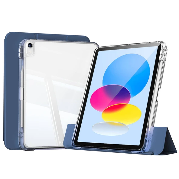 ​Apple iPad 10.9 2022 (10.Nesil) Kılıf Magnetik Ayrılabilen Airbagli Zore Sliding Tablet Kılıfı ürün görseli 1