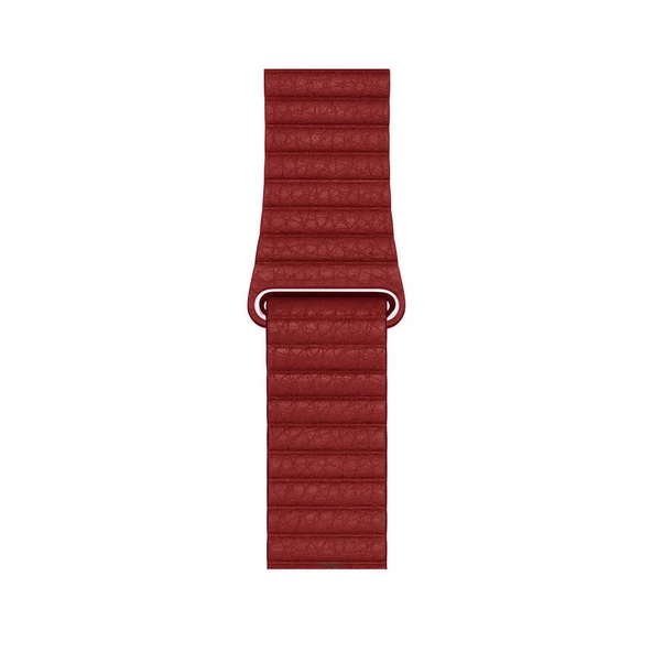 Apple Watch 44mm KRD-09 Deri Lop Kordon - Resim 7