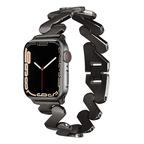 ​​​Apple Watch 7 41mm Kordon KRD-80 Metal Strap Kayış ürün görseli 1